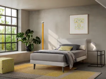 Il letto singolo Agata di Twils unisce design contemporaneo e comfort ottimale.