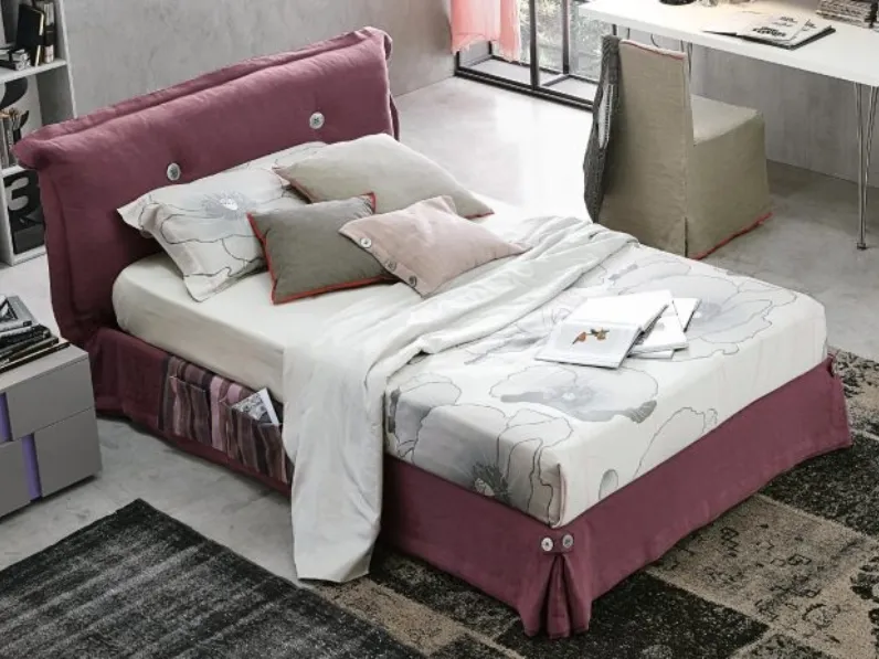 Letto singolo con testiera Amami di Tomasella