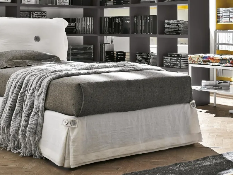 Letto singolo con testiera Amami di Tomasella