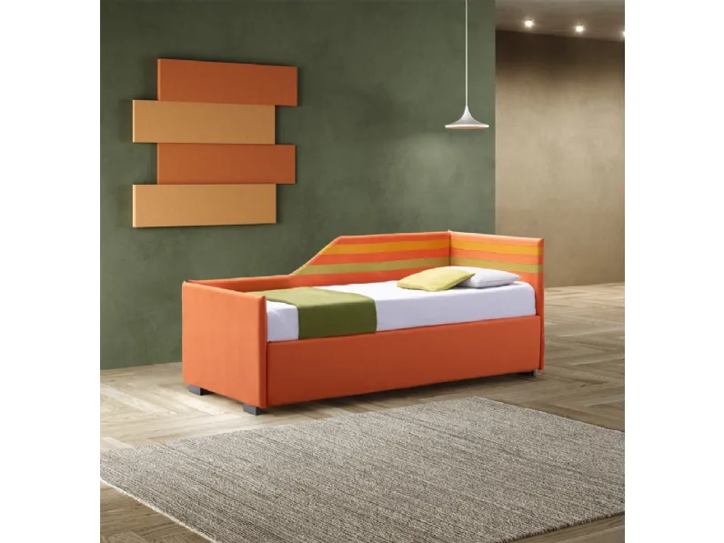 Letto singolo Arcobaleno con letto estraibile di Stilfar Italia