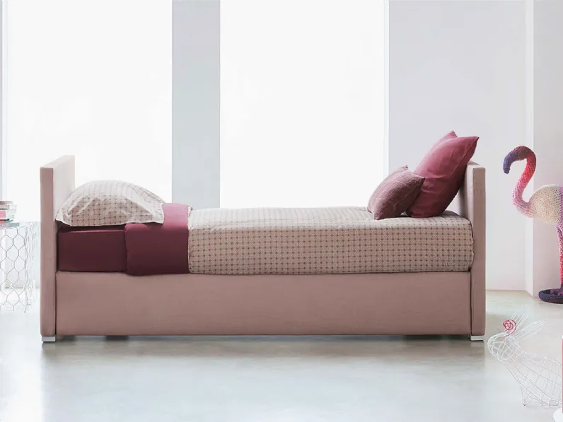 Letto singolo con letto estraibile Biss di Flou
