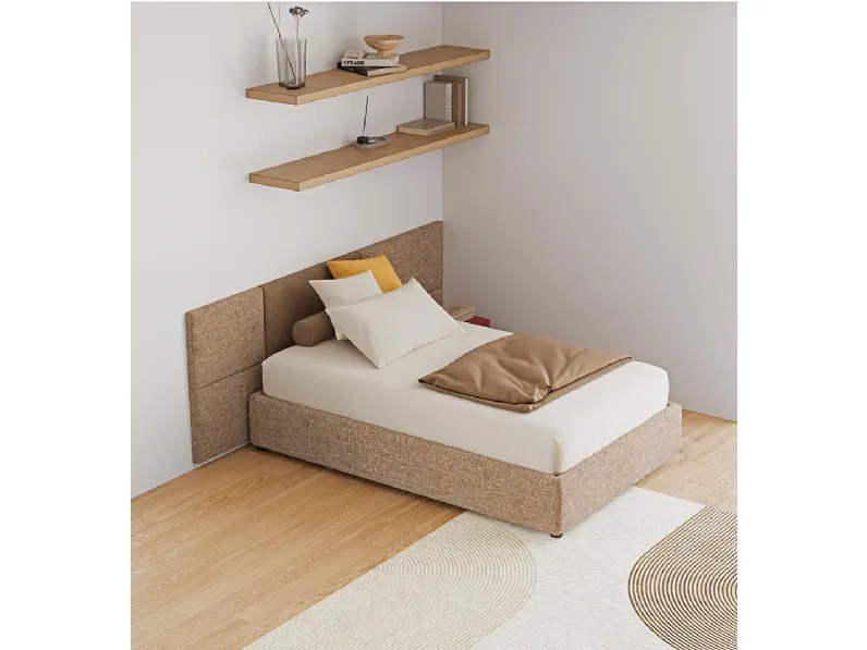 Letto singolo Boiserie Brick + Sommier di Divaletti Home