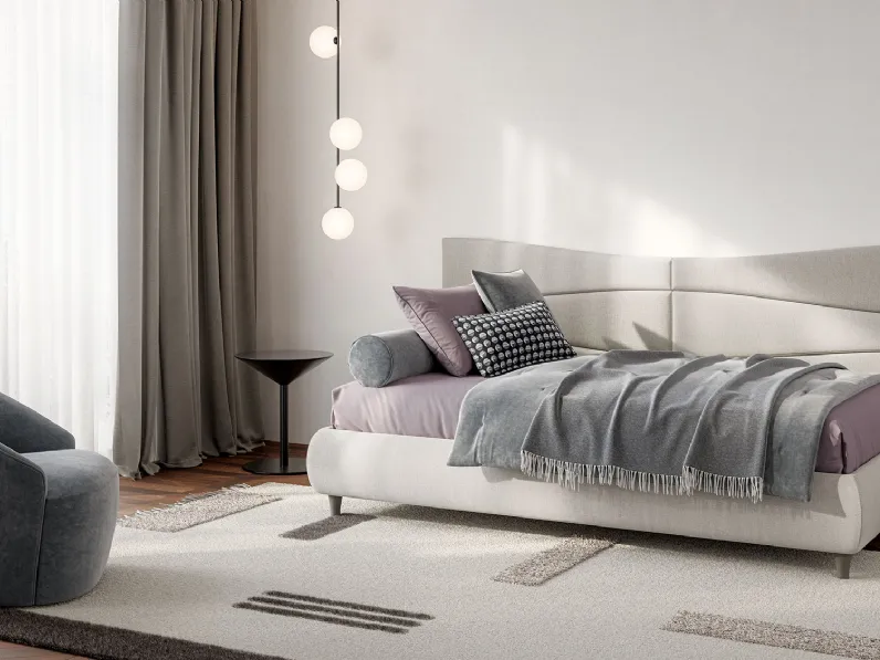 Letto singolo Boiserie Flute di Twils