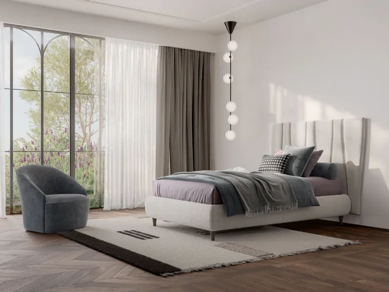 Letto singolo Boiserie Flute di Twils