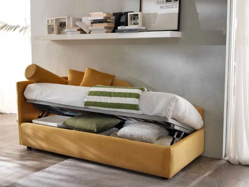 Letto singolo Clik-Clak di Susan imbottiti
