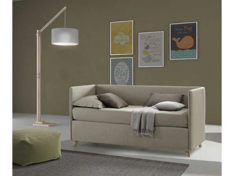 Letto singolo con box contenitore Coco Linear di Rimar
