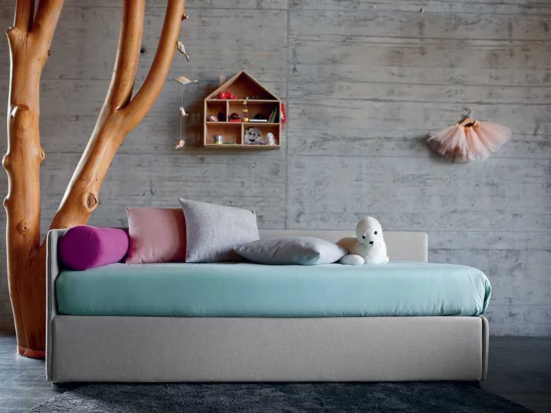 Letto singolo Duplo di Bontempi Letti Design