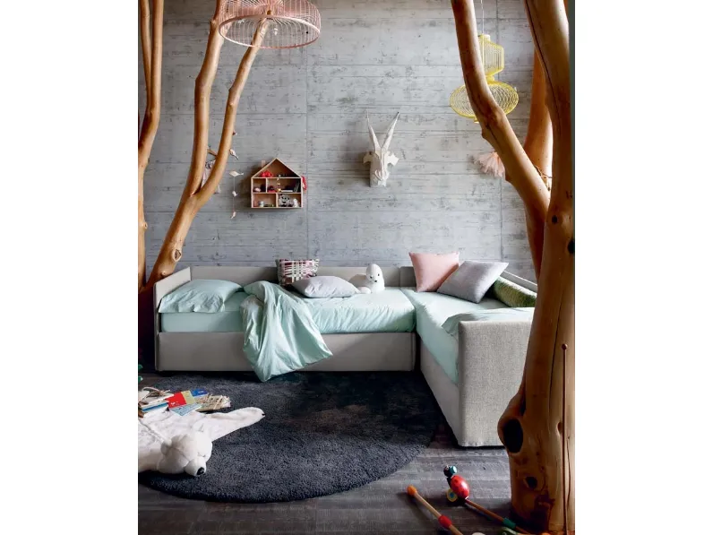 Letto singolo Duplo di Bontempi Letti Design