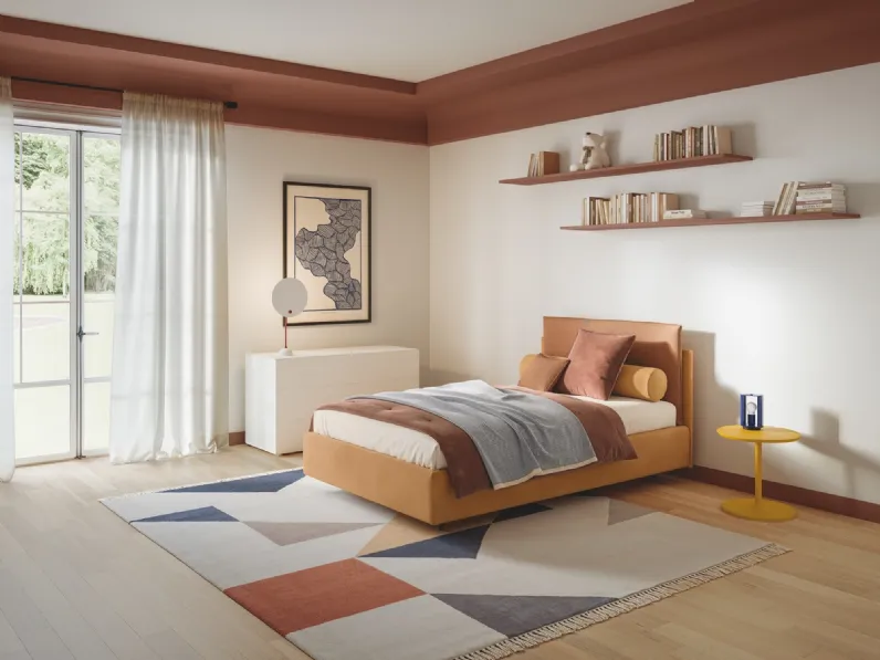 Letto Singolo in tessuto Frick di Twils