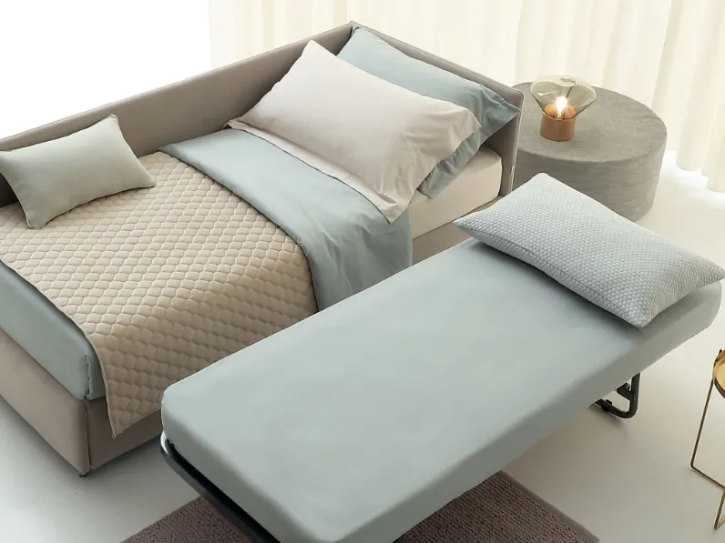 Daybed singolo in tessuto con letto estraibile Golf 417 di Oggioni