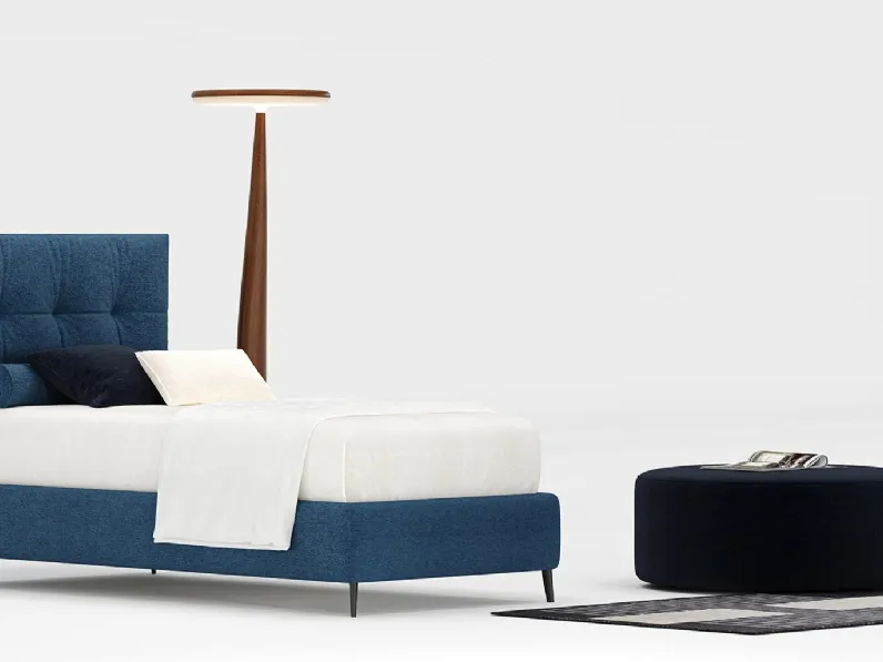 Letto singolo Kim in tessuto trapuntato di Divaletti Home