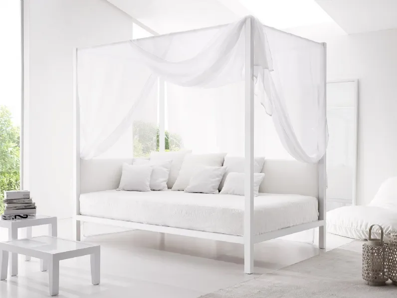 Letto singolo a baldacchino Lera Wind di Duomo Design