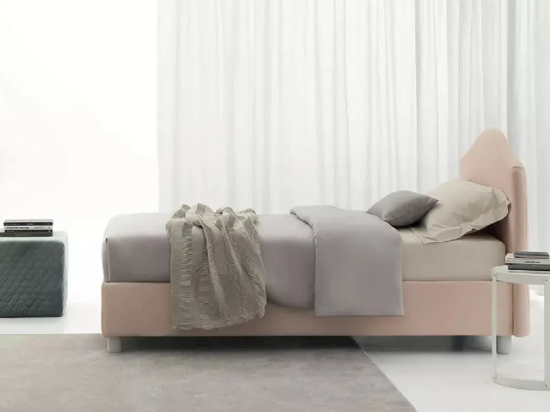 Letto singolo in tessuto Luxury di Oggioni