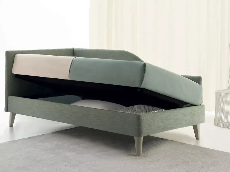 Daybed singolo con contenitore Golf 131 di Oggioni