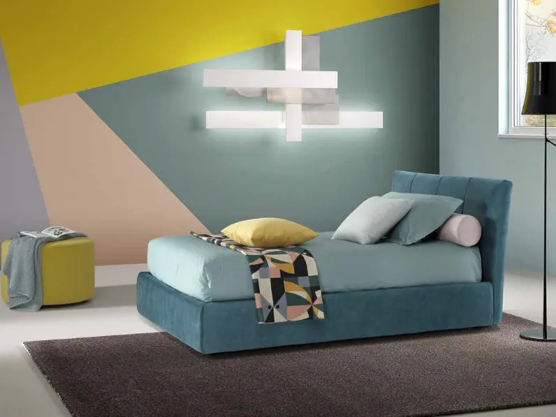 Letto singolo Pavo con contenitore di Rimar