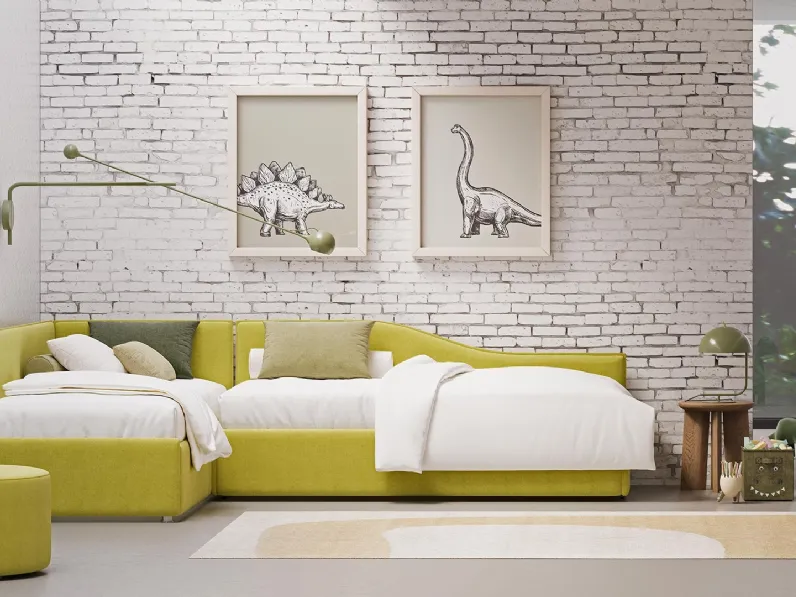 Letto singolo Soul con contenitore di Divaletti Home
