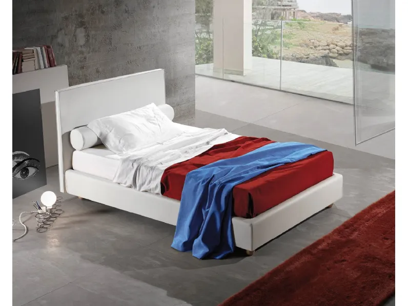 Letto singolo Vela Liscio di Lettissimi 
