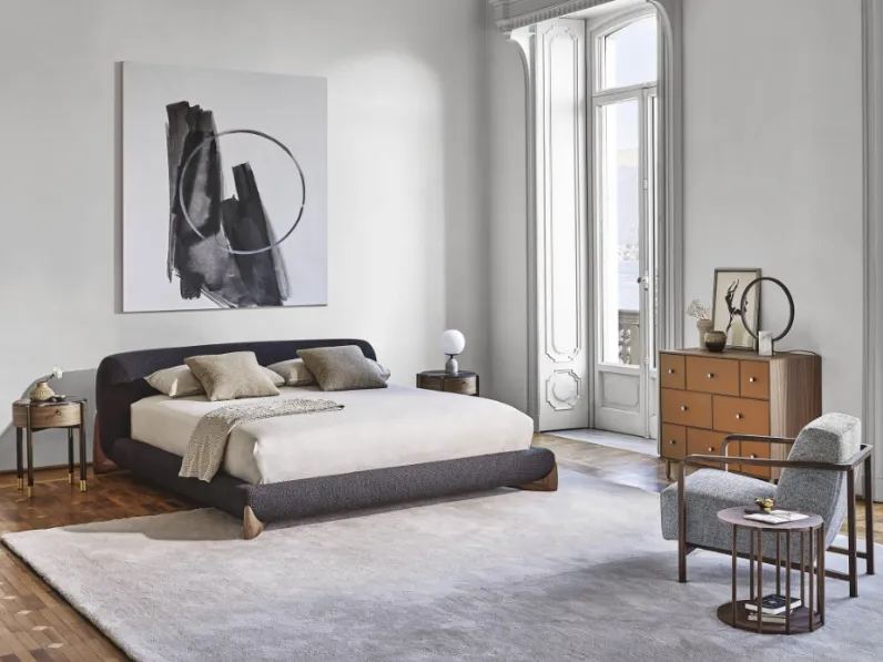 Letto imbottito Softbay di Porada