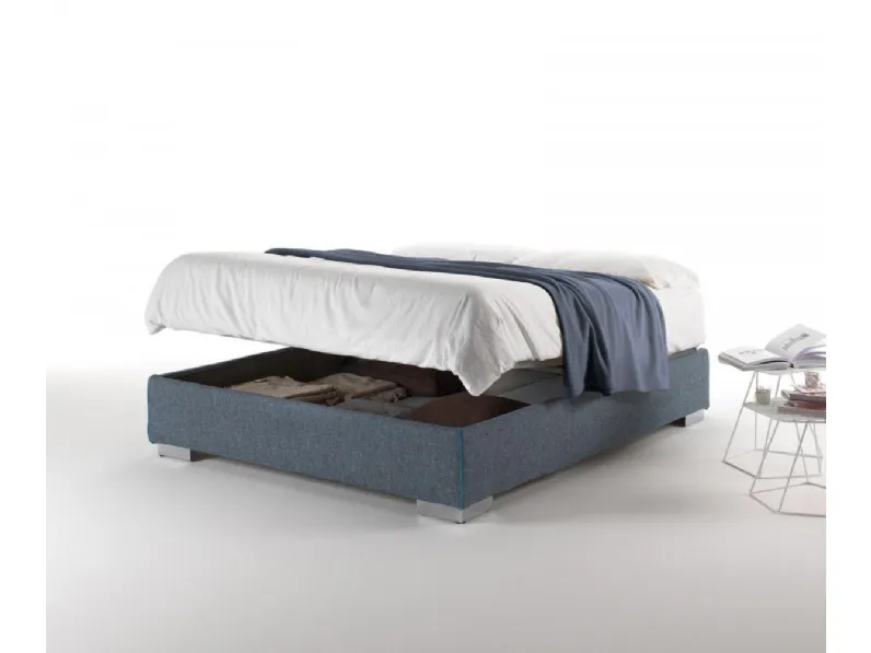 Letto in tessuto Sommier con box contenitore di Salvetti