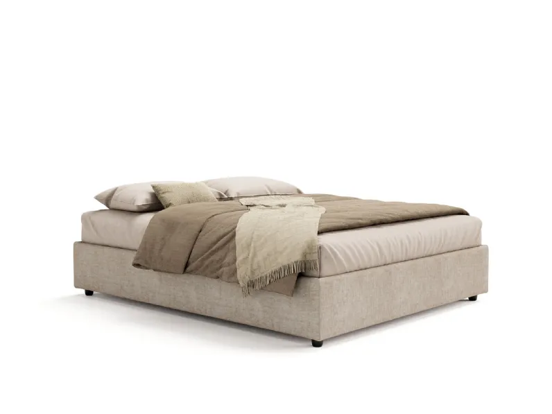 Letto in tessuto Sommier Smart di Novaluna