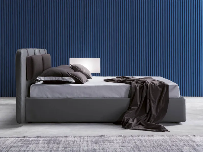 Letto in pelle Sound di Novaluna