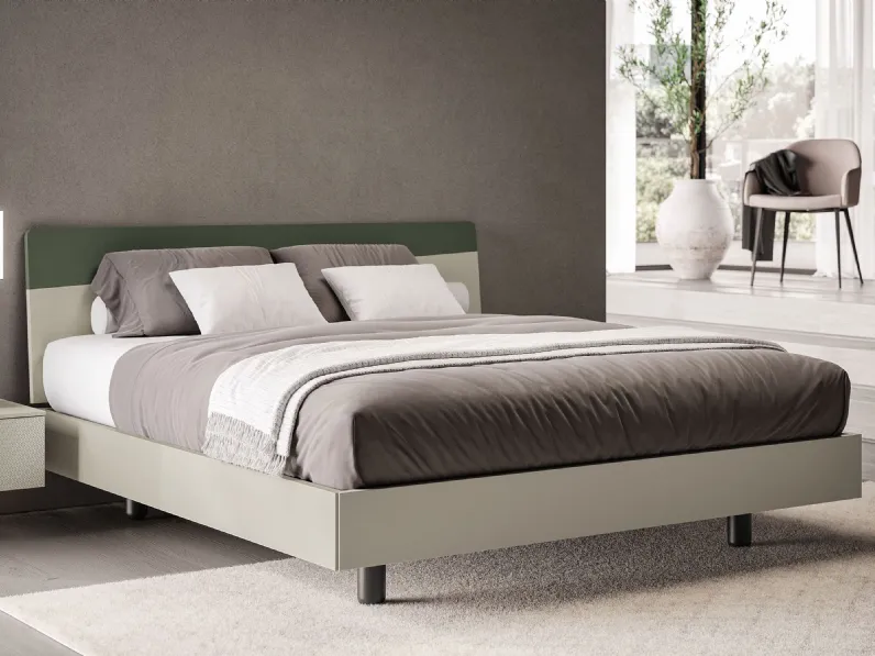 Letto con testiera Fred di Spagnol Mobili