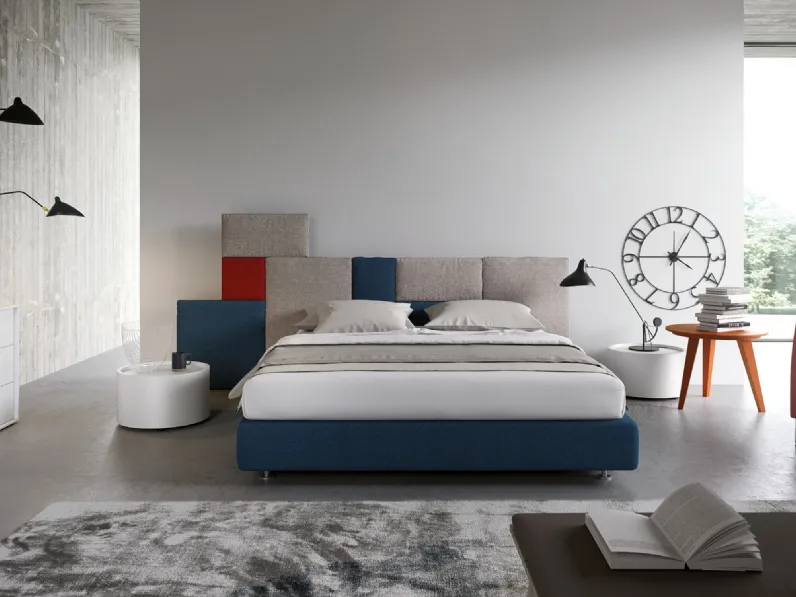 Letto matrimoniale Pentagramma di Spagnol Mobili