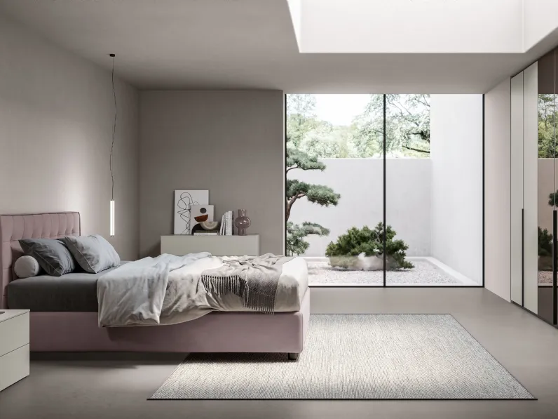 Letto imbottito Grace di Spagnol Salotti