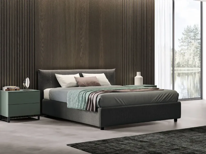 Letto con box contenitore Love me di Spagnol Salotti