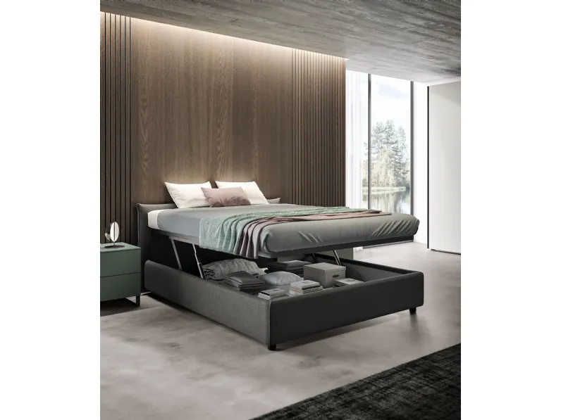 Letto con box contenitore Love me di Spagnol Salotti