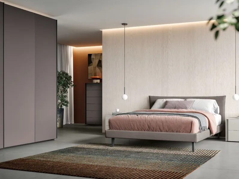 Letto in tessuto Step di Spagnol Salotti