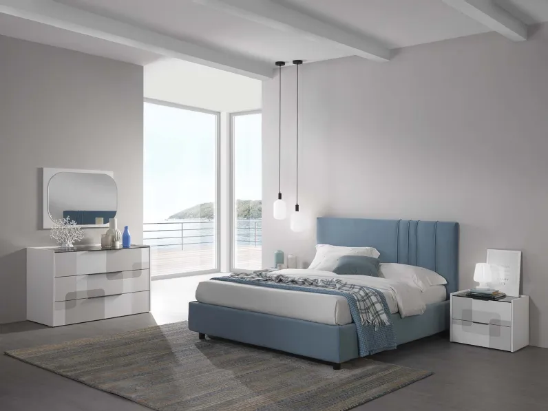 Letto con box contenitore Stella Imbottito di Mobil Più