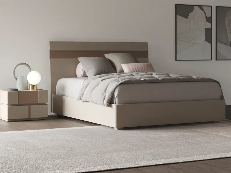 Letto con testiera Step di Favero