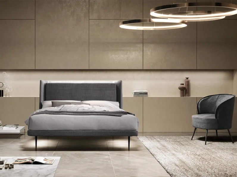 Letto imbottito Illumina di Stilfar Italia