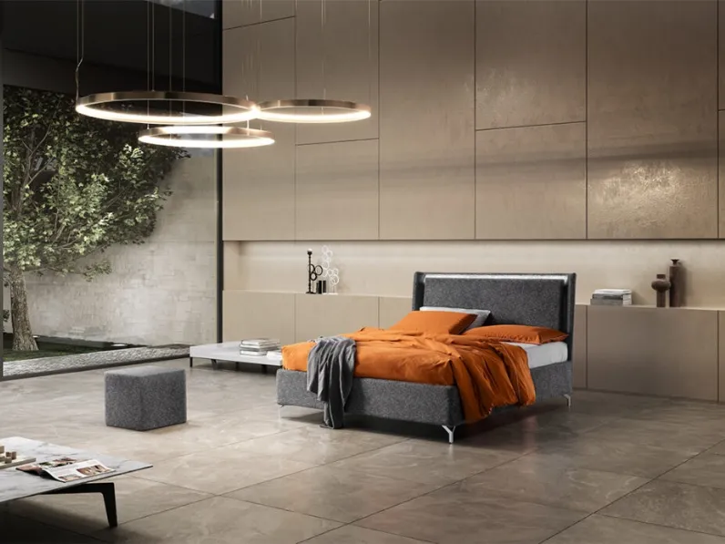 Letto imbottito Illumina di Stilfar Italia