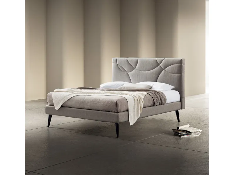 Letto matrimoniale in tessuto Monica di Stilfar Italia