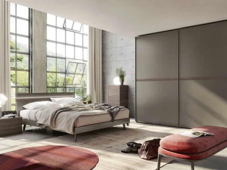 Letto con testiera illuminata a Led Street Led di S75