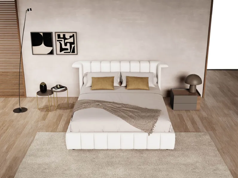 Letto Suite in tessuto imbottito di Novaluna