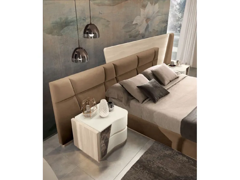 Letto imbottito System di Adriatica