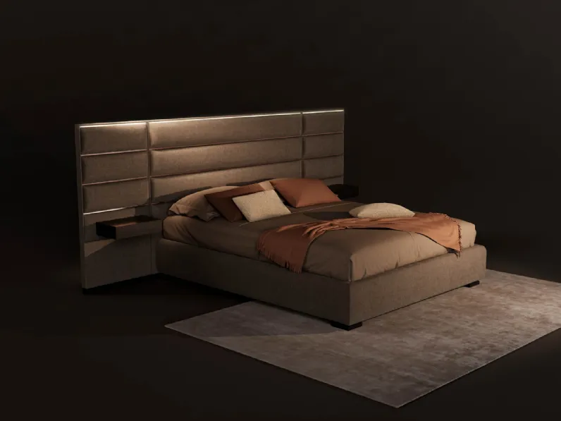 Letto imbottito Tamigi di Novaluna