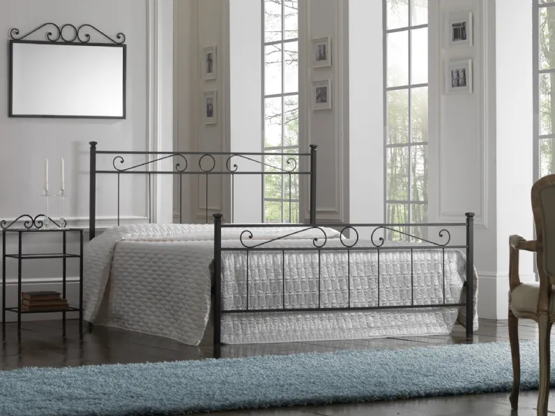 Letto matrimoniale in ferro battuto Tevere di Florentiabed