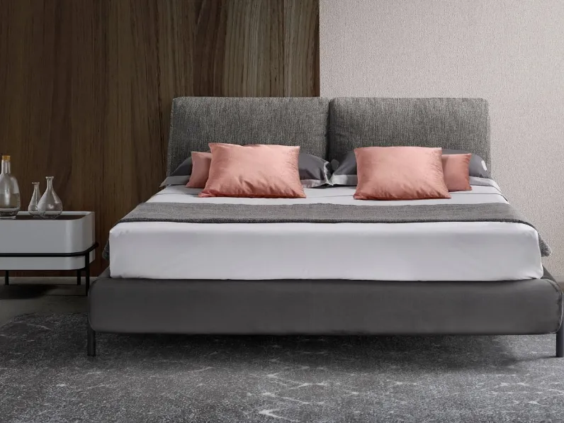 Letto in tessuto Thesis di Novaluna
