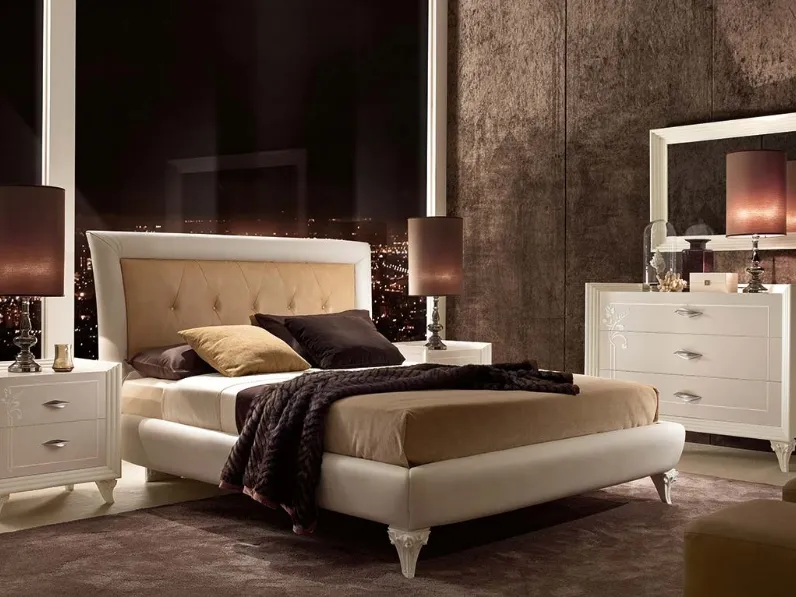 Letto in ecopelle con testiera Today LTTOD2 di Ferretti e Ferretti