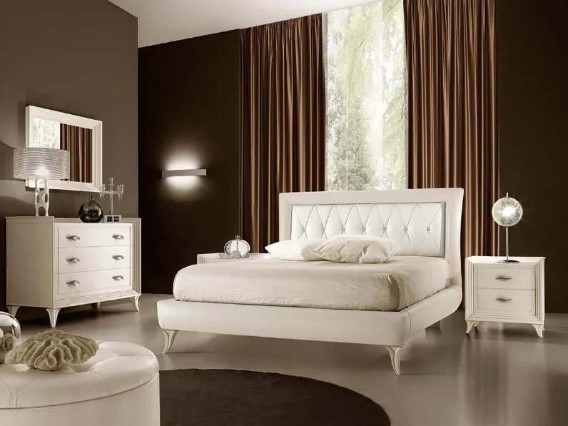 Letto in ecopelle con testiera Today LTTOD2 di Ferretti e Ferretti