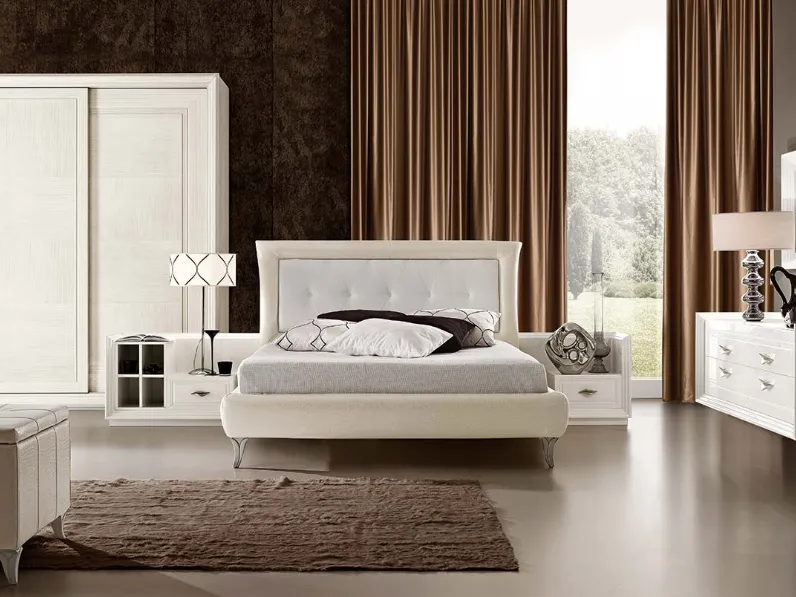 Letto in ecopelle con testiera Today LTTOD2 di Ferretti e Ferretti