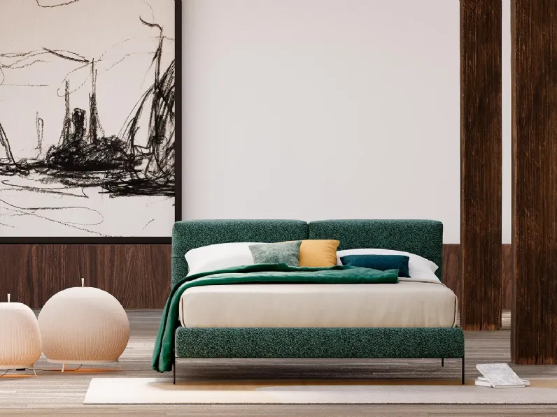Letto imbottito Trend con contenitore di Divaletti Home