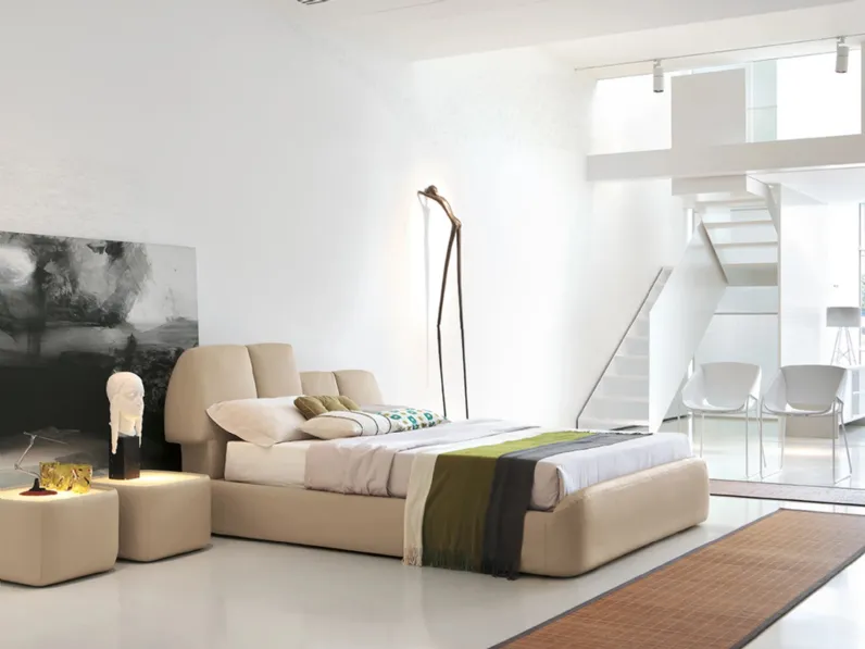 Letto in tessuto imbottito Tuny Tonin Casa