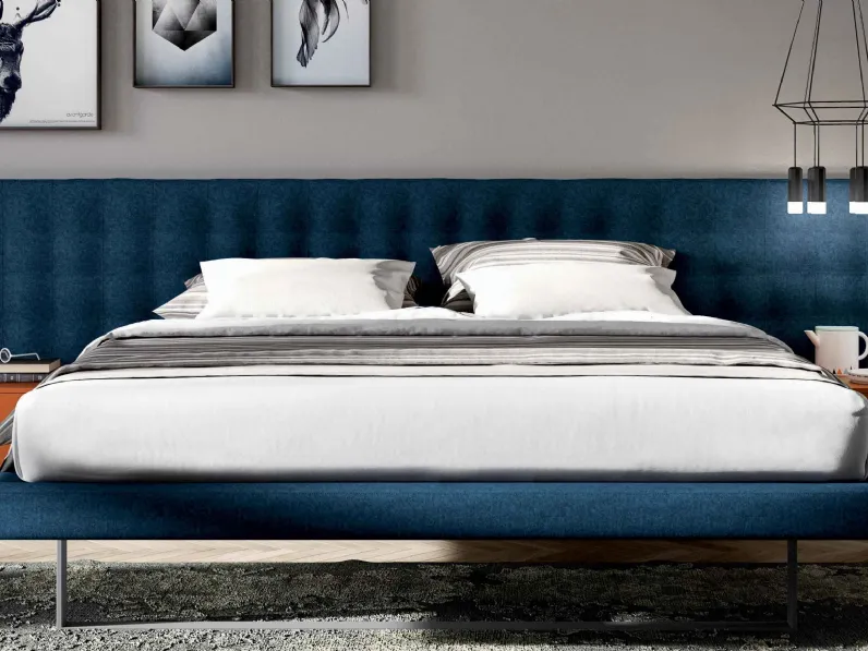 Letto in tessuto Turca Light di Spagnol Salotti