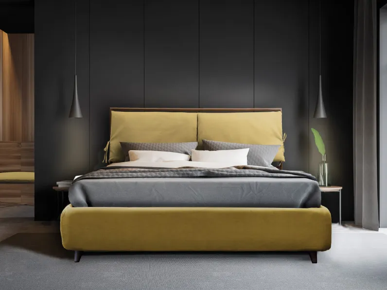 Letto Up in tessuto con contenitore di Florentiabed