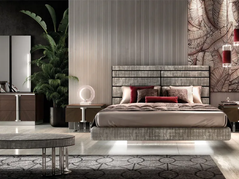 Letto in tessuto con testiera Mascari Park di Valderamobili